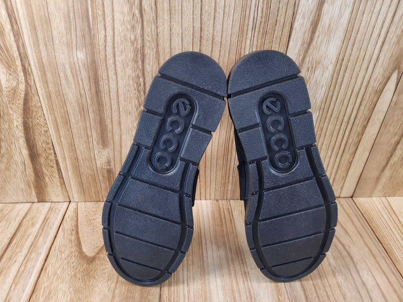 Ecco Bella Stretch Loafers Black Nubuck Slip On Flat Comfy Shoes Womens 8-8.5