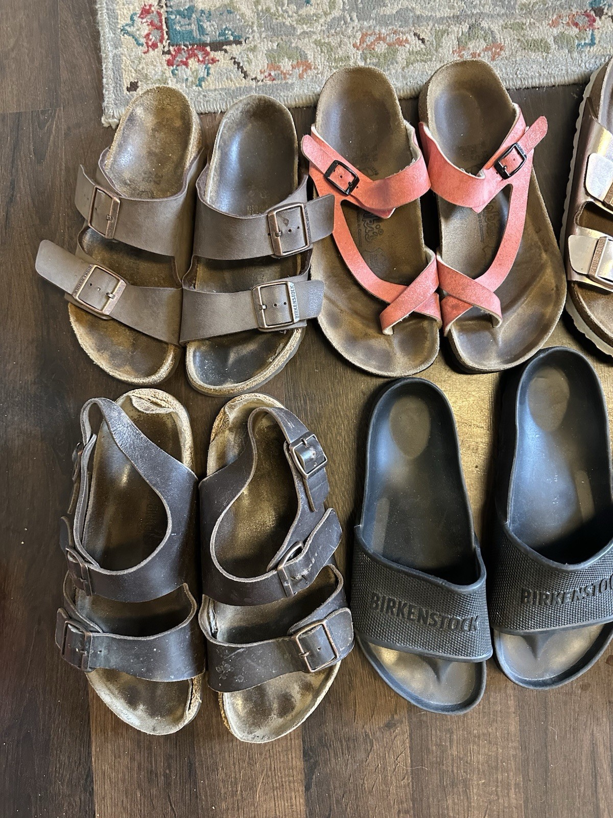 Birkenstock Sandals Wholesale Collection LOT of 17 USED Rehab Distressed Resale