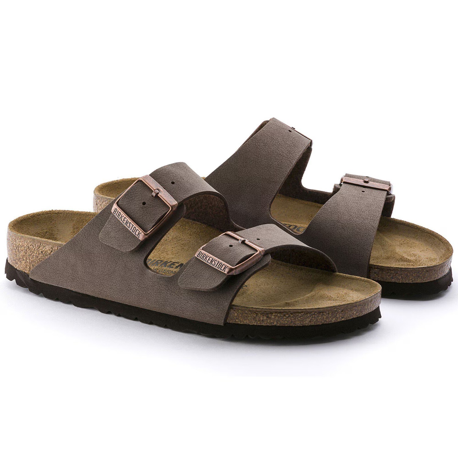 Birkenstock Arizona Birkibuc Sandals Mocha Brand New
