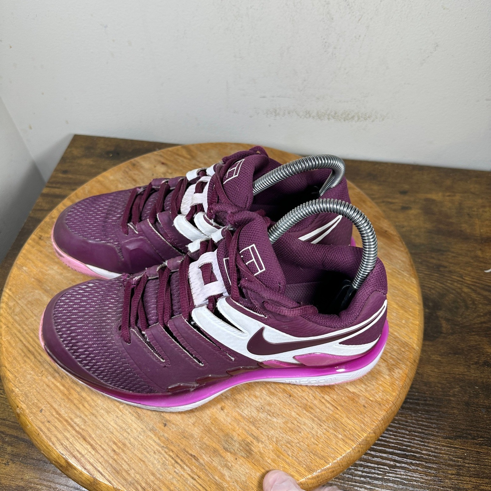 Nike Court Air Zoom Vapor X Womens Tennis Shoes Burgundy AA8027-603 Sneakers 7