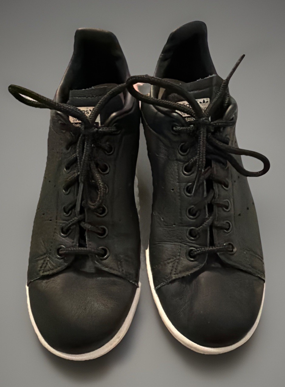Adidas Stan Smith Black Leather Skateboard Tennis Sneakers Men’s & Women’s Fun.