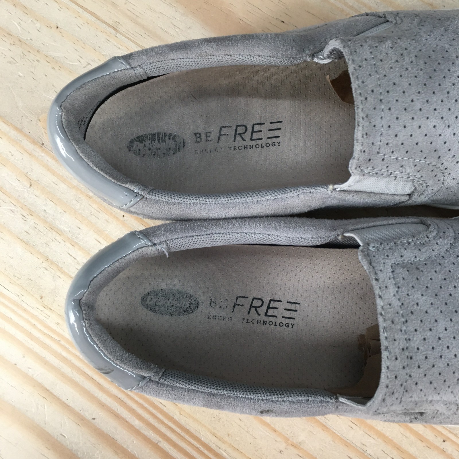 Dr Scholls Shoes Womens 8.5M Madison Casual Low Top Slip On Sneakers Gray Fabric