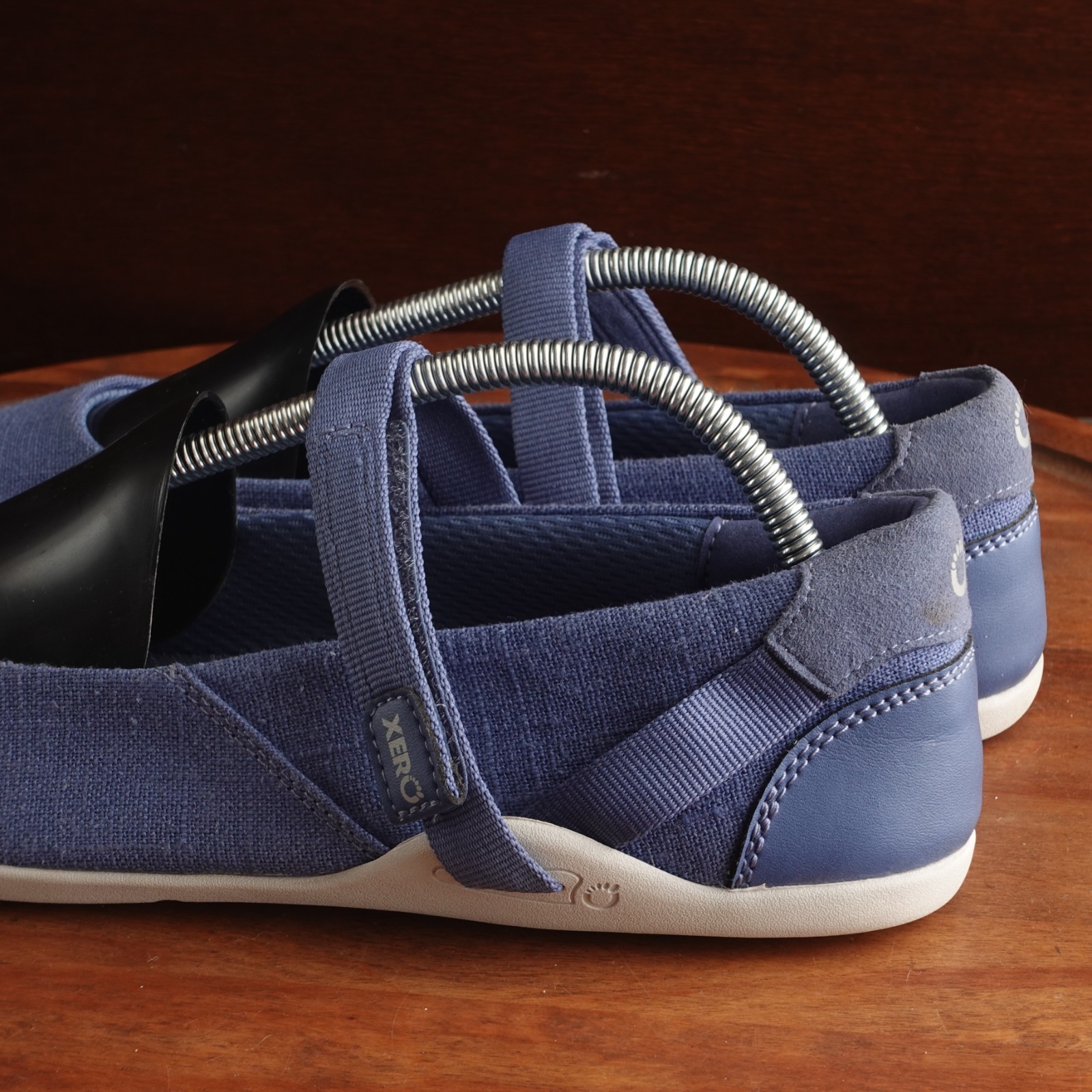Xero Shoes Womens Size 11.5 Blue Cassie Hemp Mary Jane Minimalist Barefoot Shoes