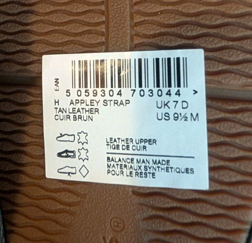 New Clarks Beige Apply Strap Leather Shoes Unstructured 9.5 M