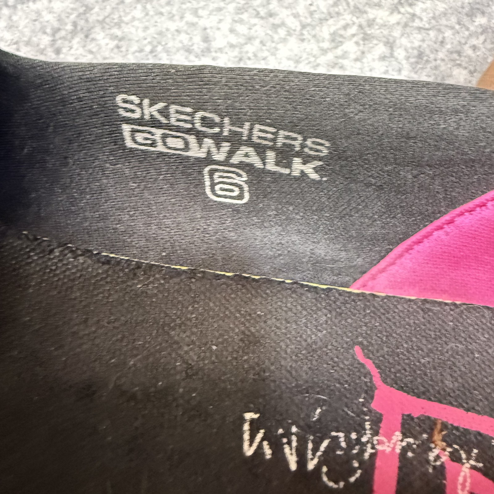 Skechers GO WALK Womens 11 Black Multi-Color Slip-On Comfort Walking Shoes