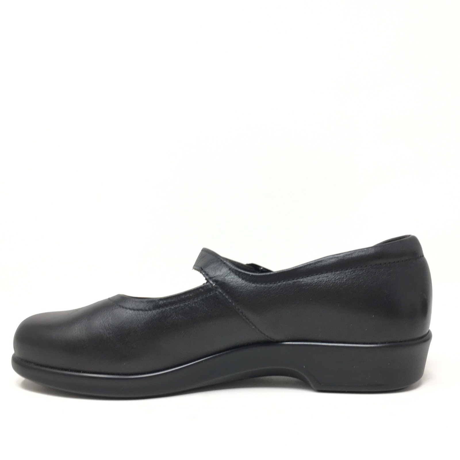 SAS Maria Mary Jane Loafers Shoes Womens Size 7.5 N Black Leather Orthotic