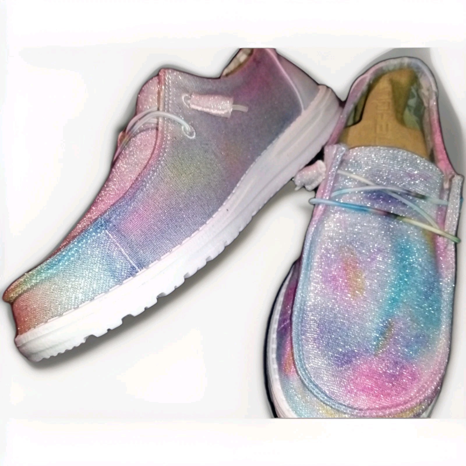 Custom Hand painted Hey Dude Shoes 6 7 8 9 OR SEND YOUR OWN Leopard, tie dye NEW