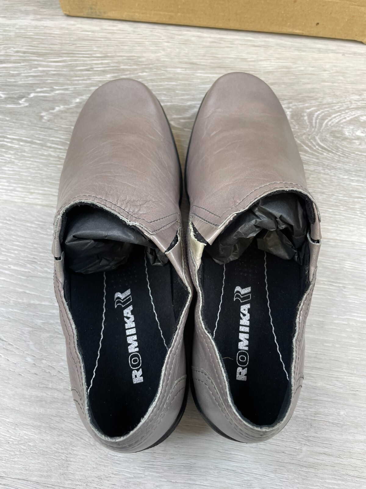 Romika Cassie Women’s Sneakers 6.5 Gray Leather Comfort Casual Shoes