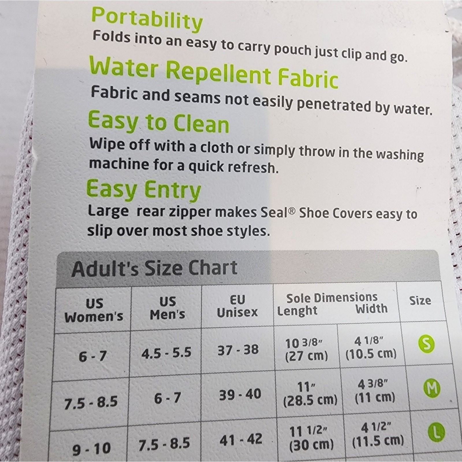 Rain Shoe Covers Waterproof Anti slip Cycling Walking Hiking Shoe Covers M New