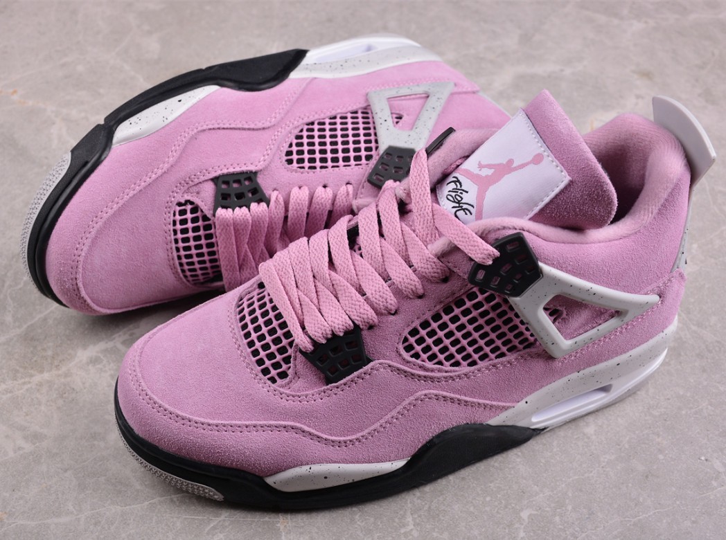 US Size 3-12 Jordan 4 “Orchid” Mid Top Retro Women’s and Men’s Basketball Shoes