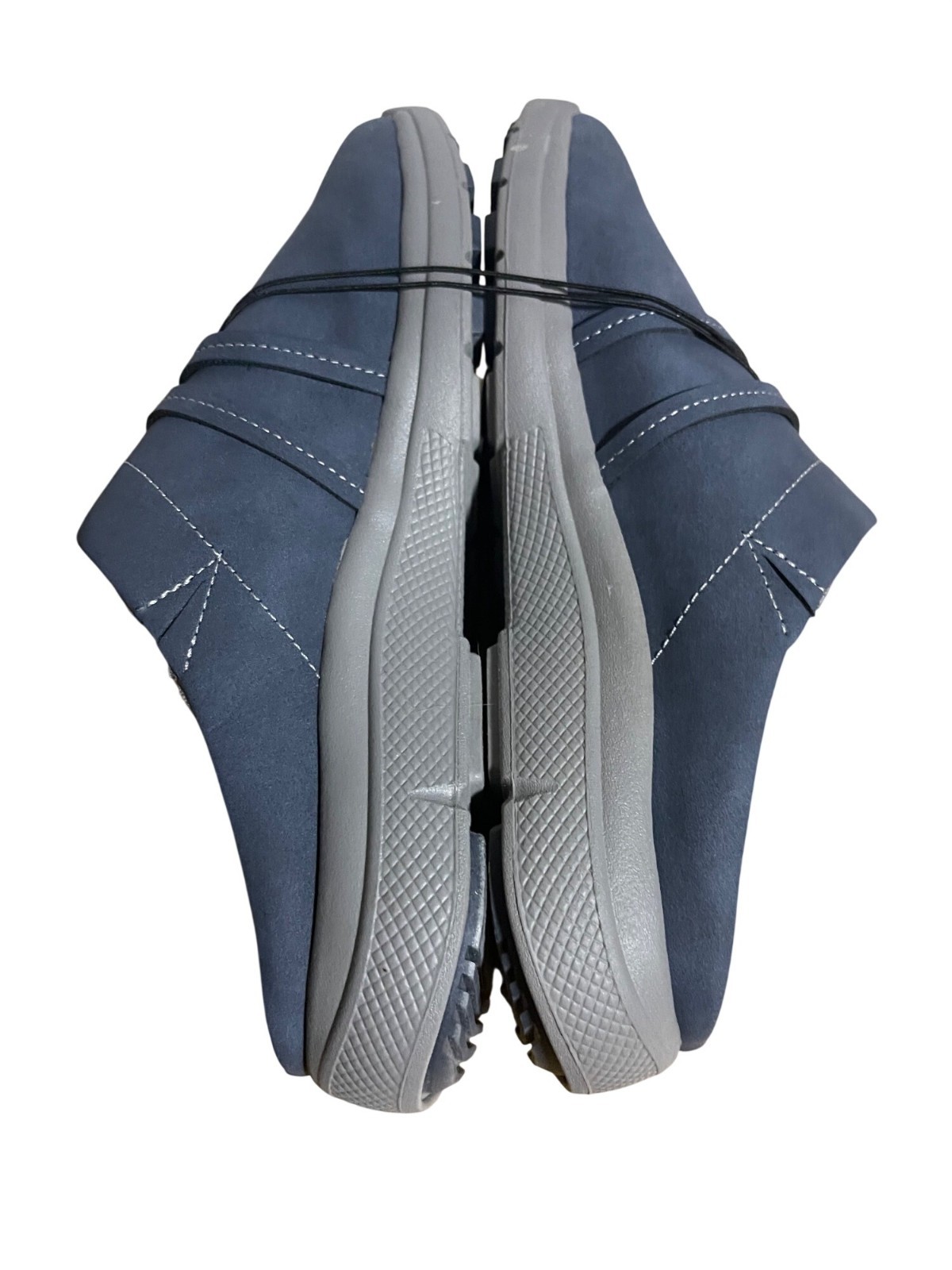 JSport by Jambu Gina Comfort Mules Womens Size 6 M Navy Blue Faux Leather Clogs