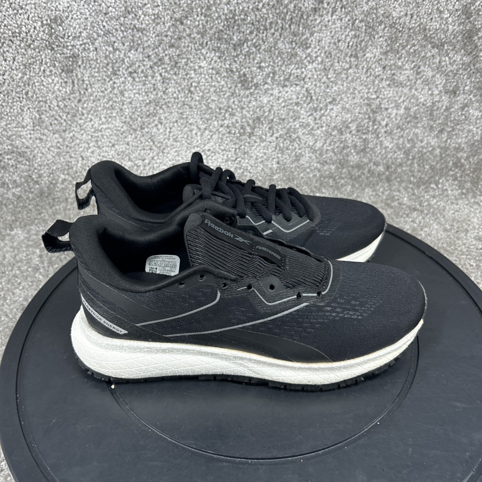 Reebok Shoes Womens Size 6.5 Wide Floatride Energy Soft Toe Work Black Mesh