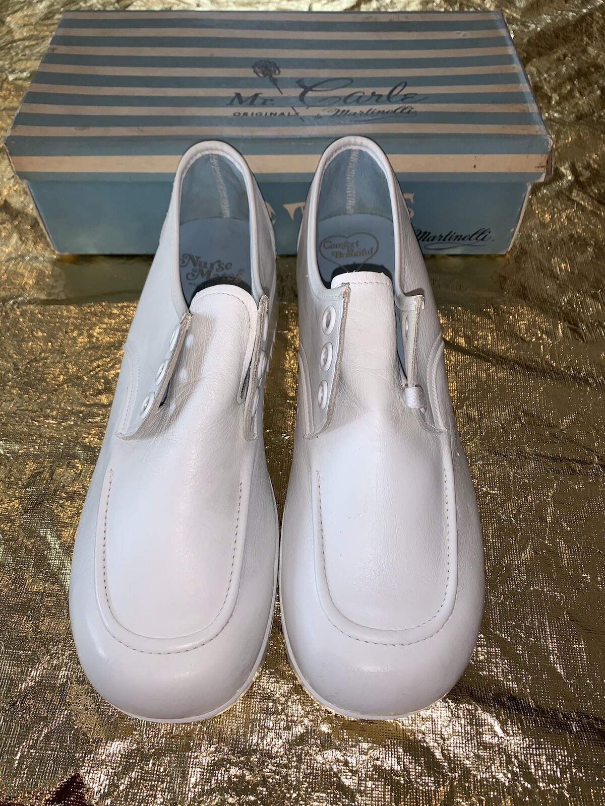 Nurse Mates Kook-Aire Cushion Shoes White Vintage Shoes Size 9 S New NWB (2)