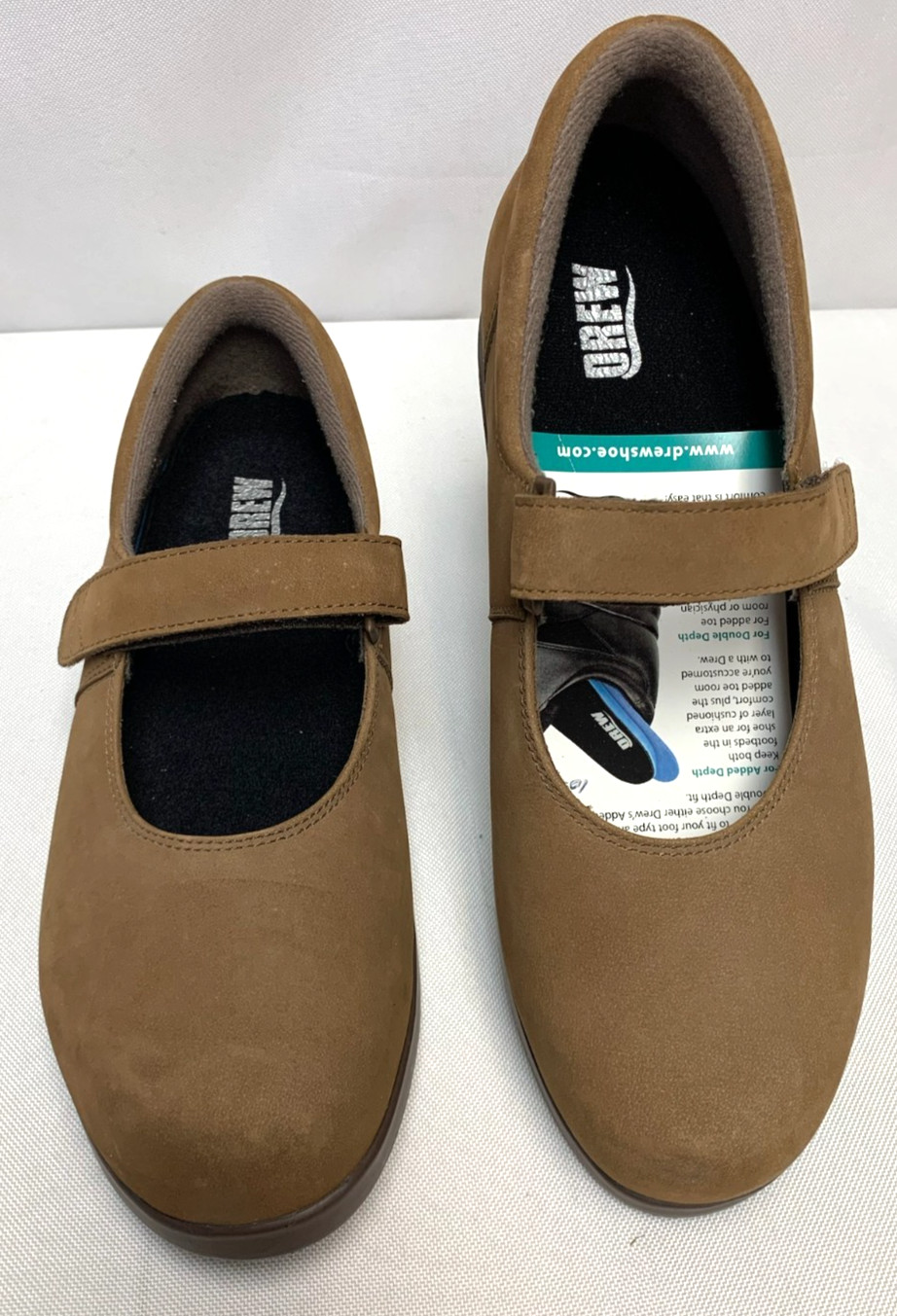 Women’s Drew Mary Jane Shoes Orthopedic Comfort Tan Leather Size 10 N Narrow