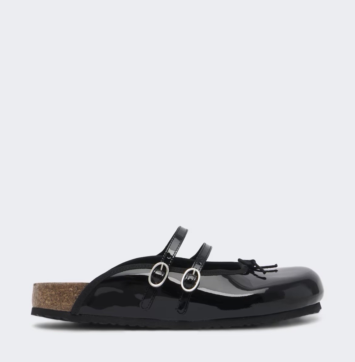 ON HAND NEW! BIRKENSTOCK x REPETTO SCALA MULES BLACK PAT.LEATHER EU 39 US 8-8.5