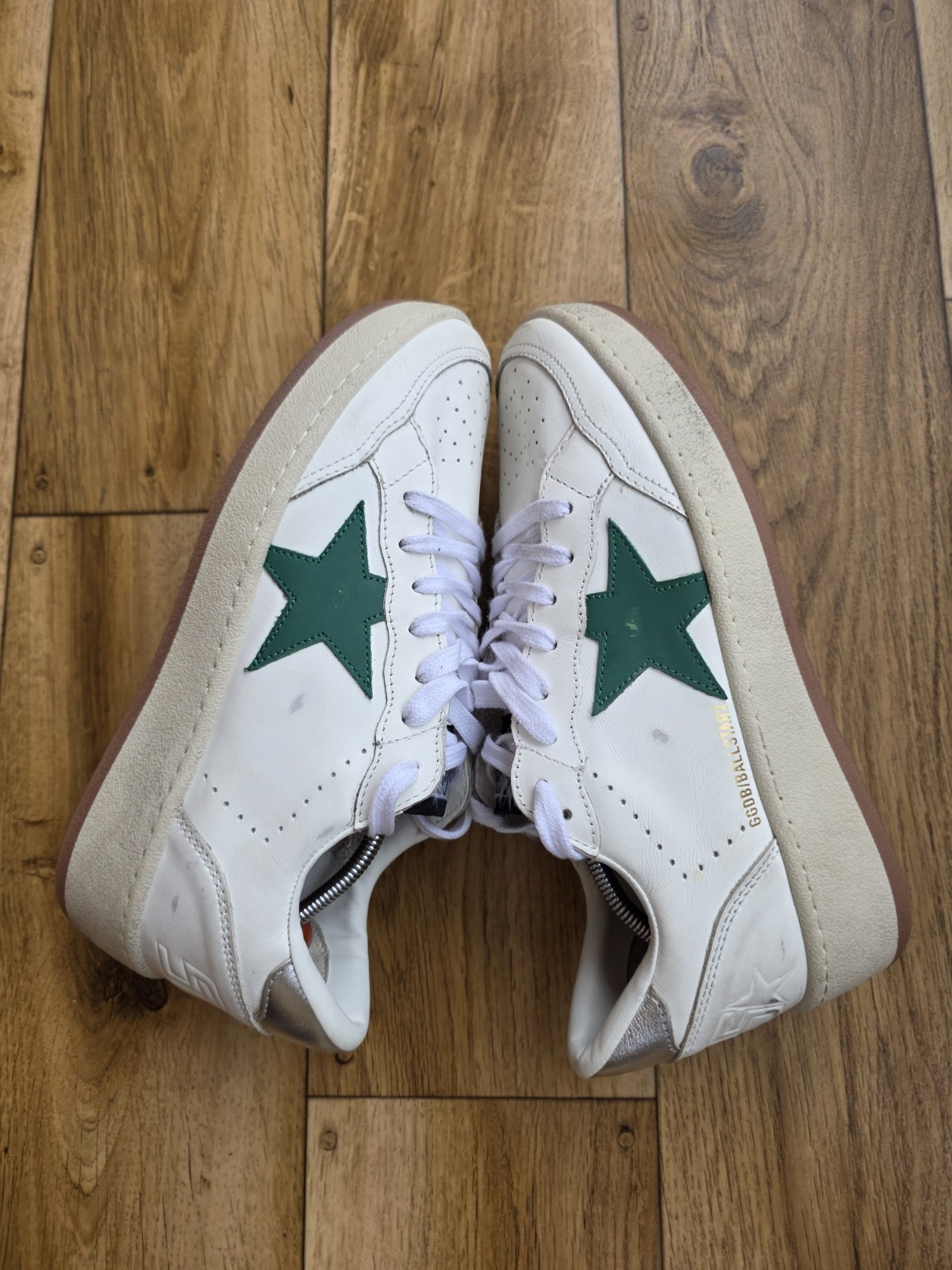 GOLDEN GOOSE BALLSTAR 2 LEATHER SNEAKERS SIZE 39 EU, 8.5 US, 6 UK