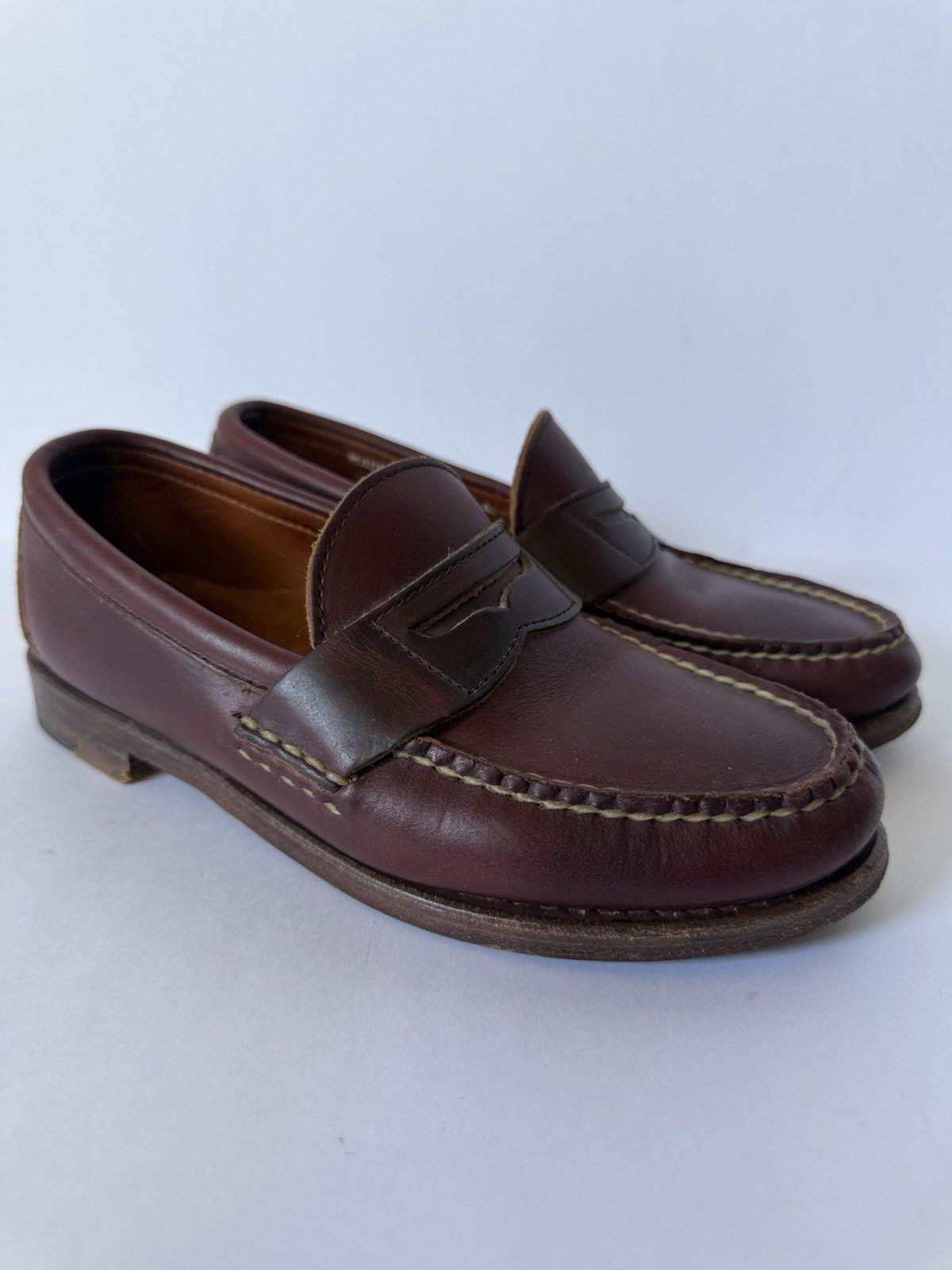 Rancourt Cole Haan Pinch America Penny Loafer Brown Stich Maine USA Womens 6.5 M