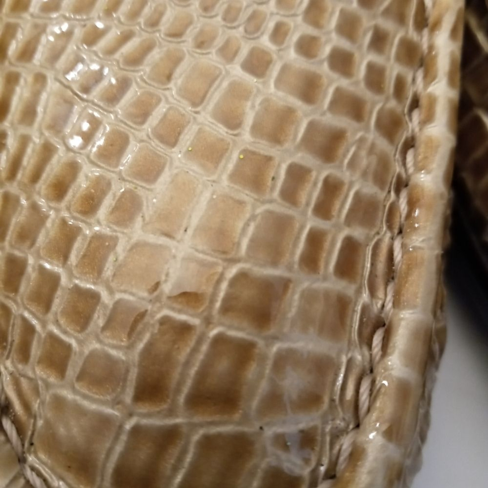 SAS Vintage Snakeskin embossed Patent Leather Loafer sz 7