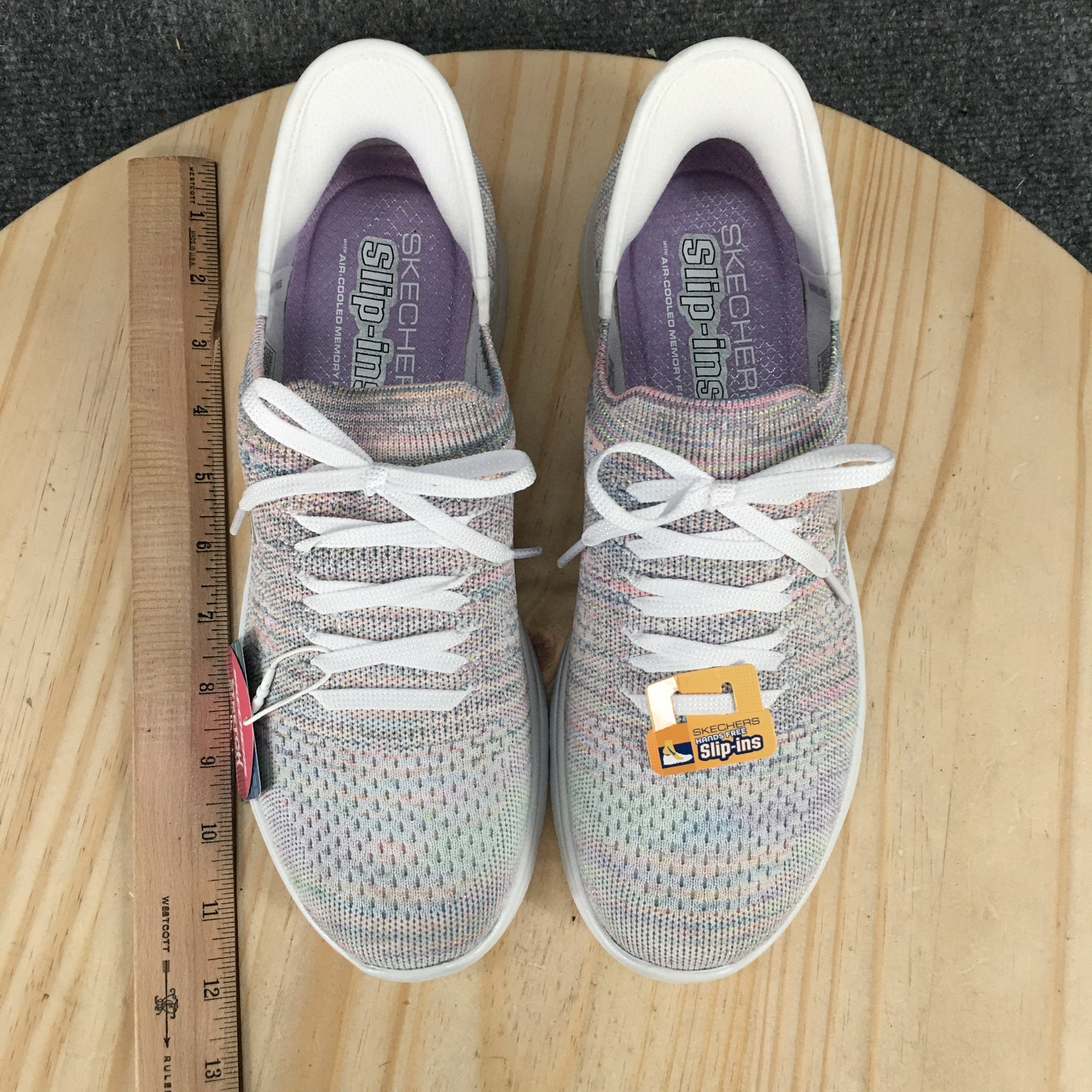 NEW Skechers Slip Ins Shoes Womens 10 Summits-Mystic Glow Sneakers White Multi
