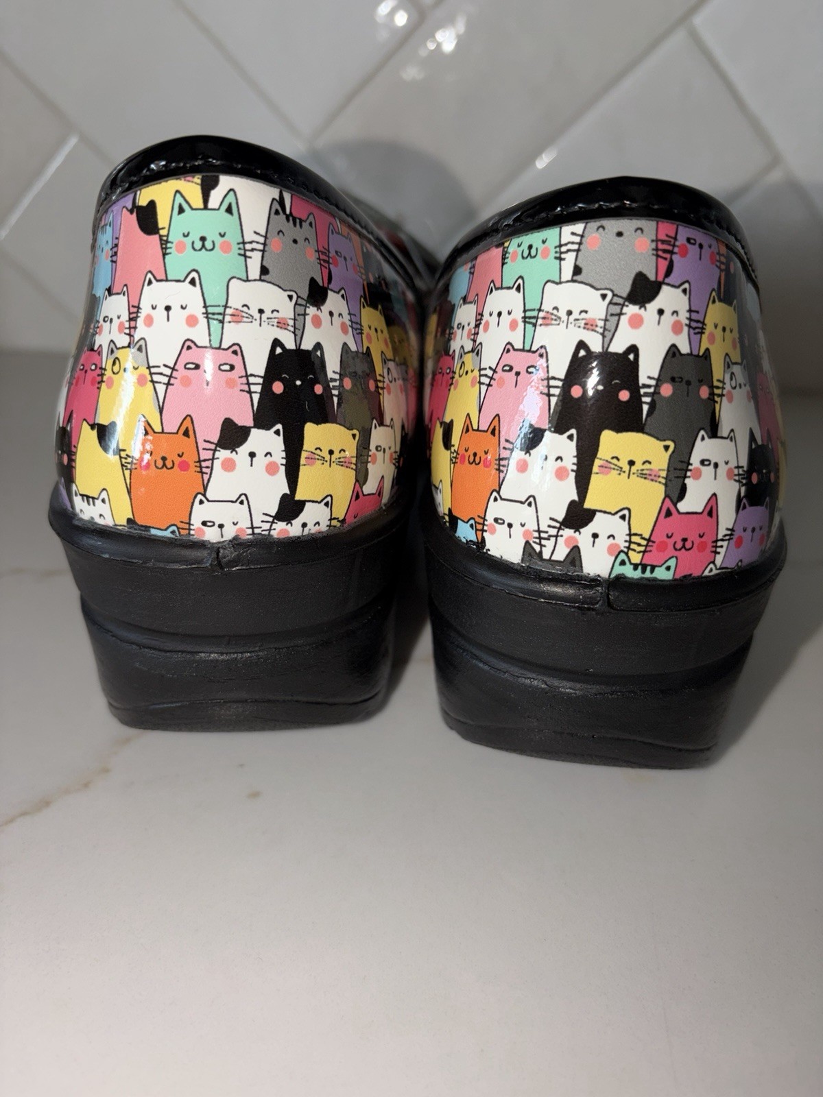 Easy Works by Easy Street Lyndee Cat Slip Resistant Nurse Work Shoes clogs 8.5