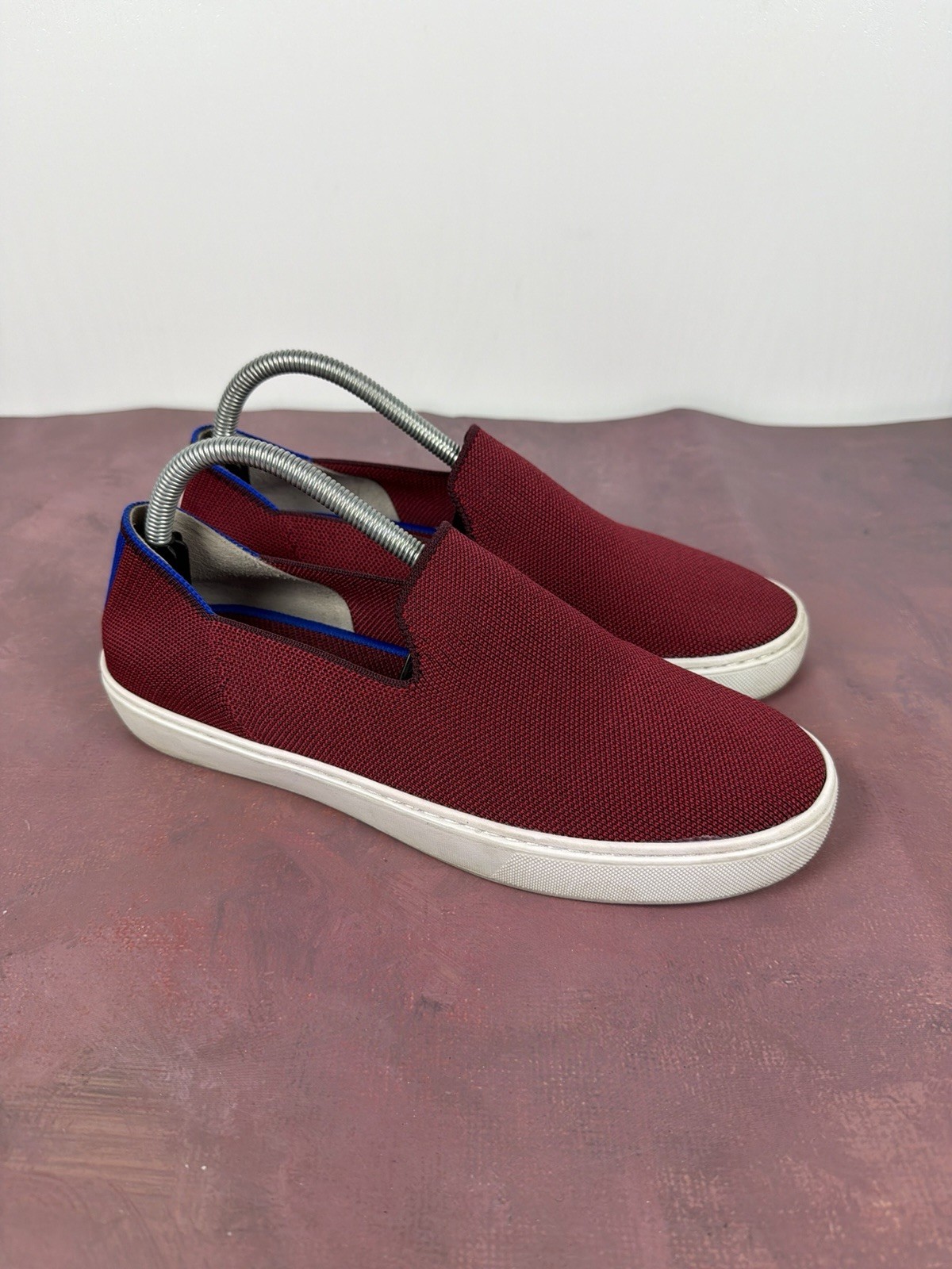 Rothy’s The Original Slip-On Round Toe Garnet/Red Women’s Shoe Sz 9.5 US Retired