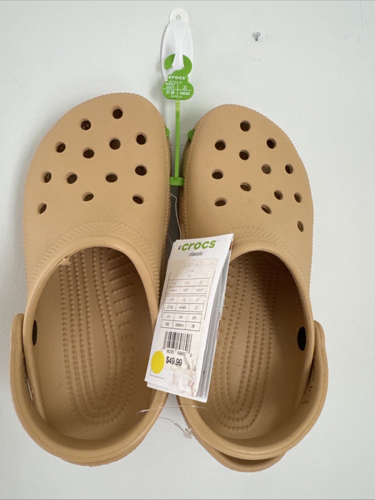 New Classic Crocs Beige M5/W7