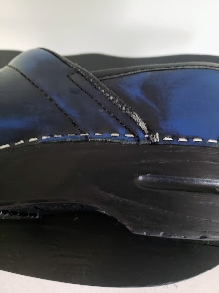 Sanita The Original Danish Womens Clog Slip-on Shoes Navy Black Size 38 US-7.5