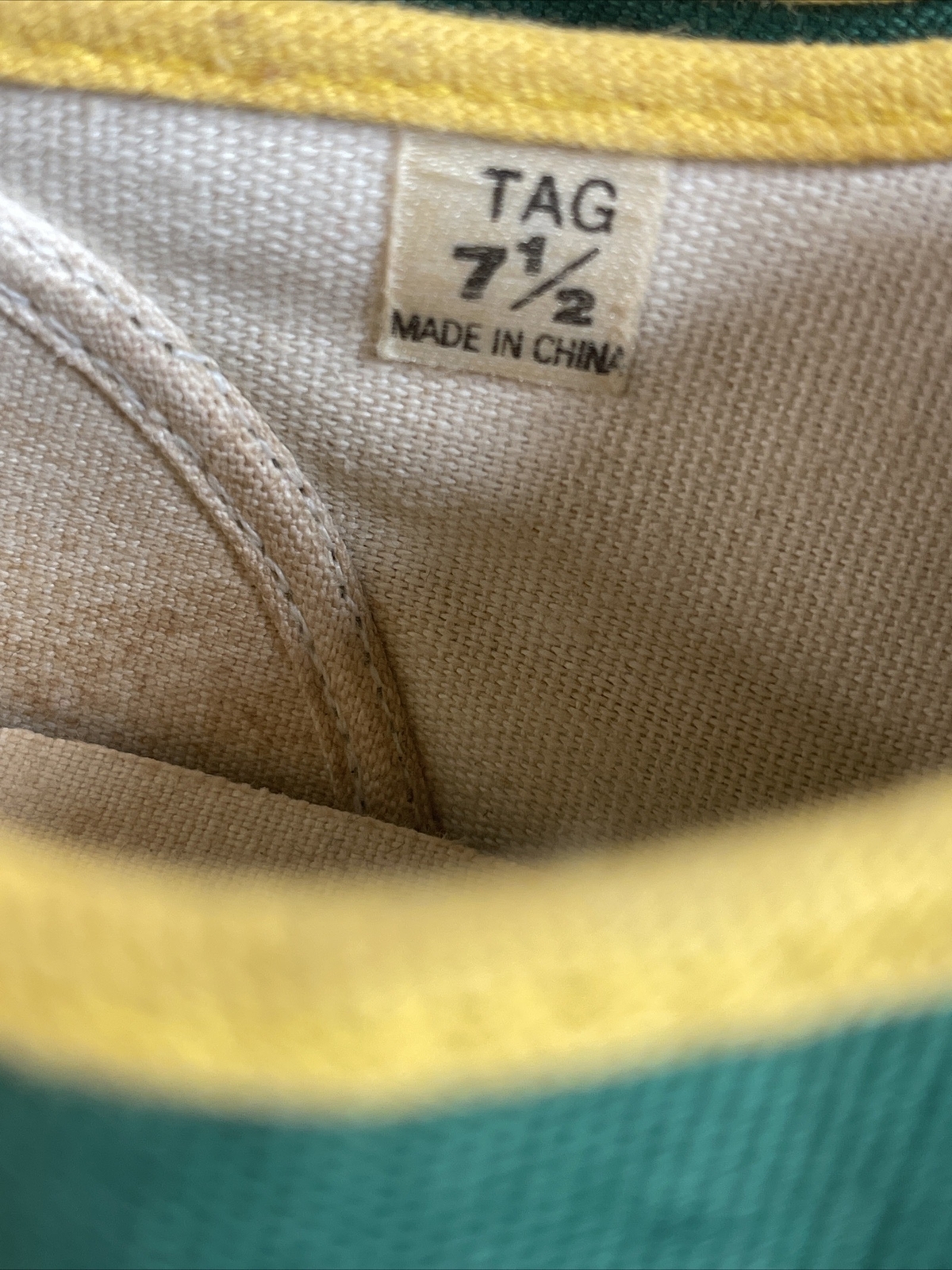 Vintage ESPRIT sz 7.5 Canvas Shoes Sneakers Color Block 80s 90s Retro Green Blue