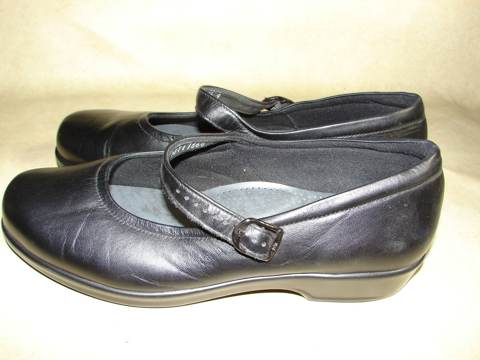 Womens SAS Maria Mary Jane Shoe 11 W Black Comfort Cushion w/Buckle