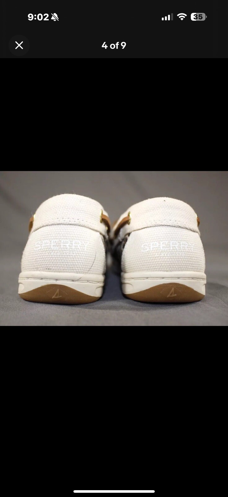 Sperry Top Sider Koifish Canvas Boat Shoes Cheetah Natural Women’s 8.5 New