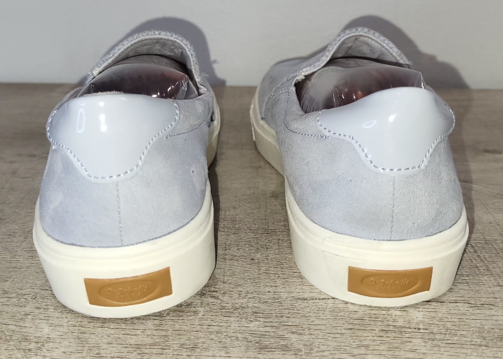 Dr. Scholls Be Free Comfort Slip On Light Blue Canvas Sneaker Women Shoe Sz 7 M