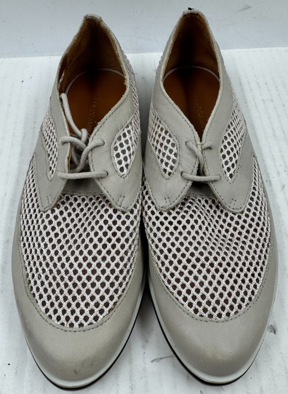 Rebbecca Minkoff Women’s Shoes Size 7 Gray Leather Perforated Flat Shoes