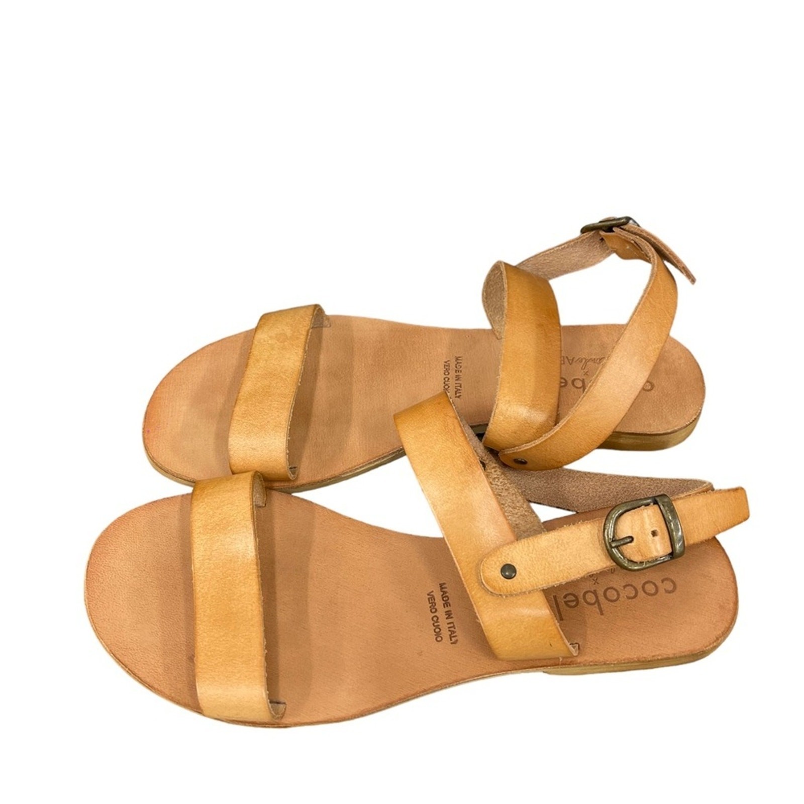 Cocobelle Natural The Kiki Sandal By X The Blonde Abroad Sz 8.5