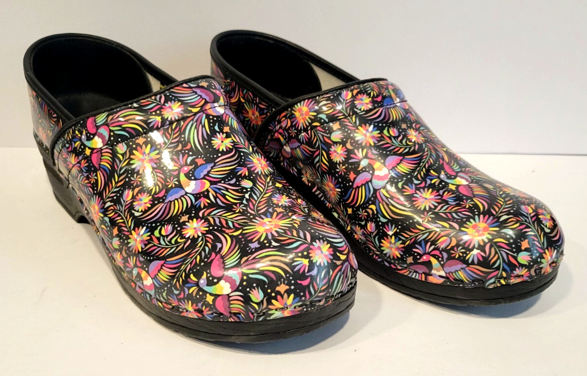 Klagn Bjork Women’s Size 9 EU 39 Multicolor Swedish Comfort Clogs Nursing Shoes