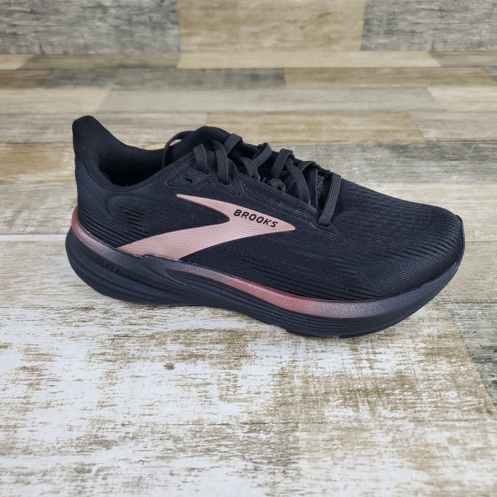 Brooks Revel 8 Womens Shoes Sz 5 Running Athletic Black Mesh Lace-Up Sneakers