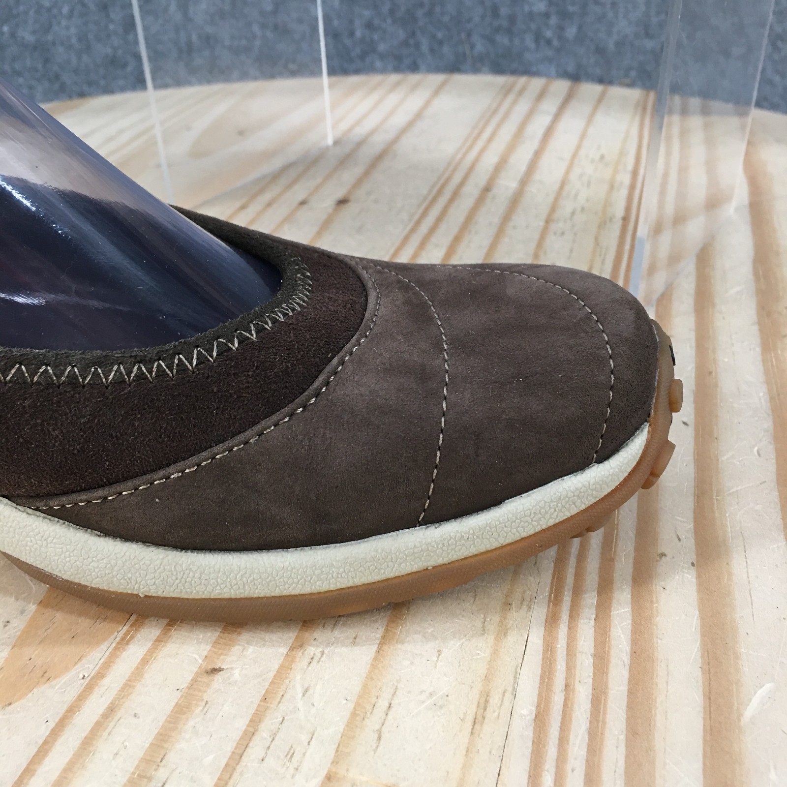 Timberland Shoes Womens 8.5 Ballet Flats Slip On Round Toe Casual Leather Brown