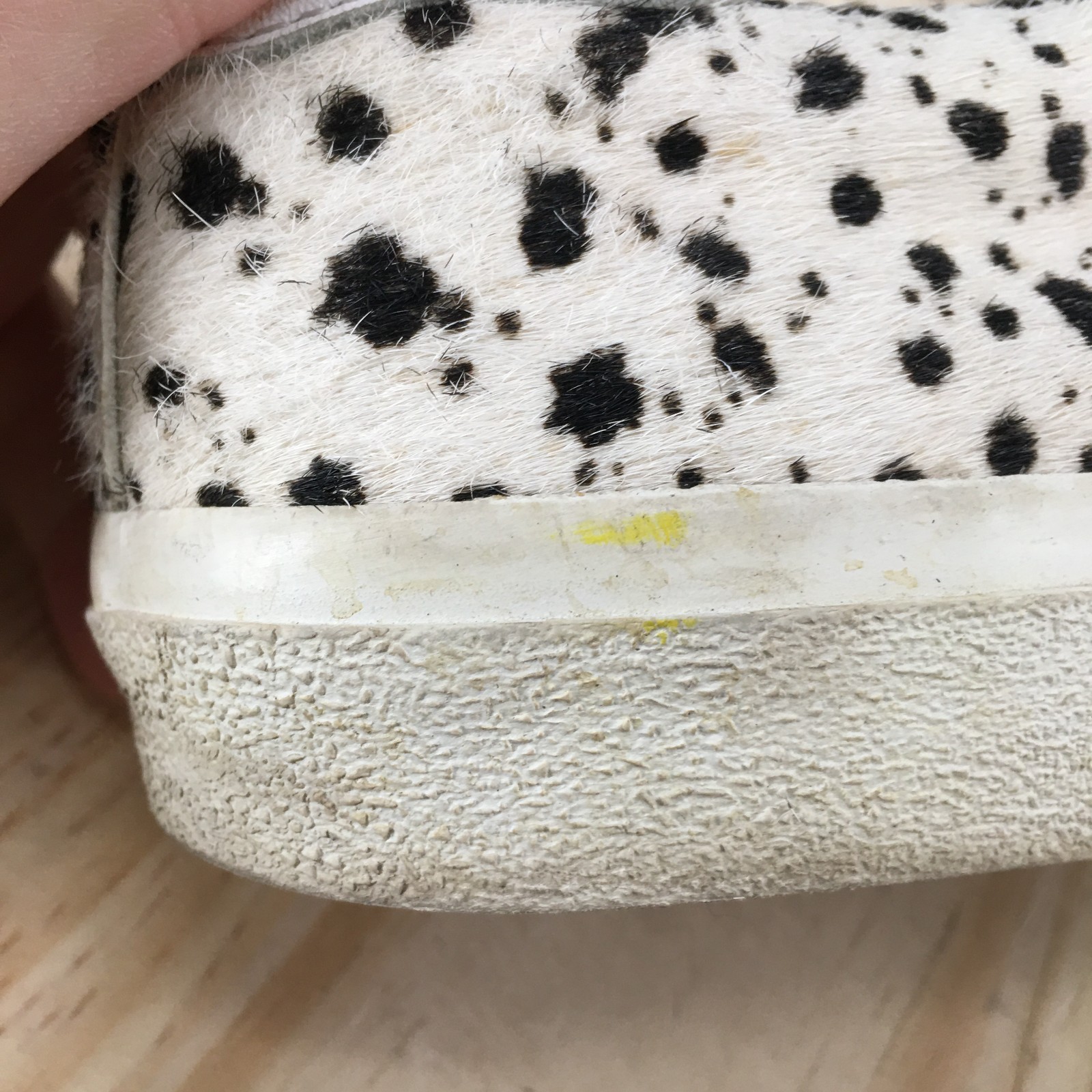 Madewell Shoes Womens 9.5 M Mens 6 M Sidewalk Low Sneakers White Dalmatian Print