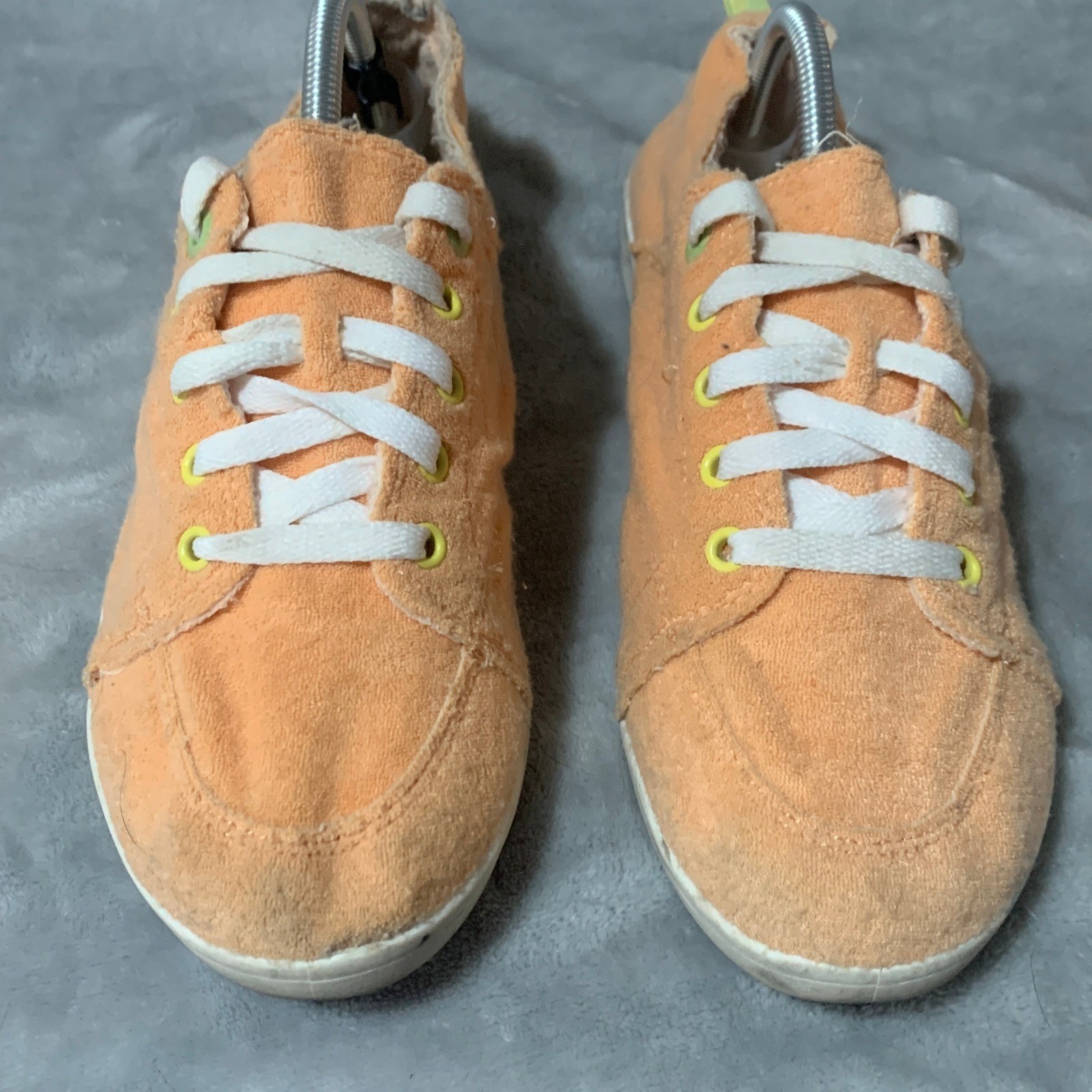 Vionic Beach Pismo Apricot Orange Terry Cloth Casual Sneakers Womens 11