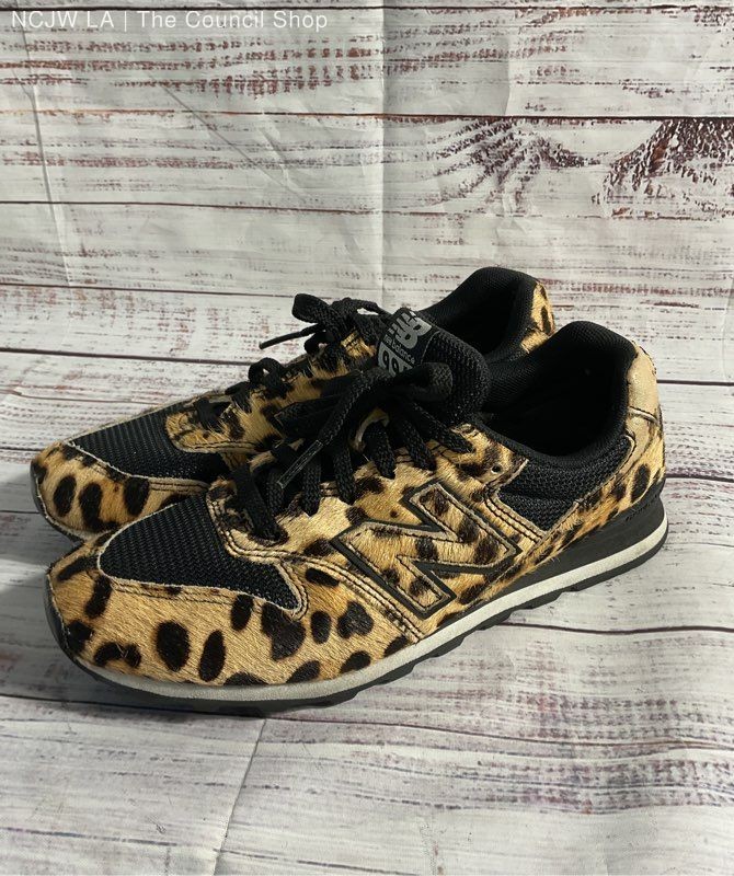 J Crew Edition Size 6.5 – New Balance 996 Low Leopard Pony Hair Sneakers