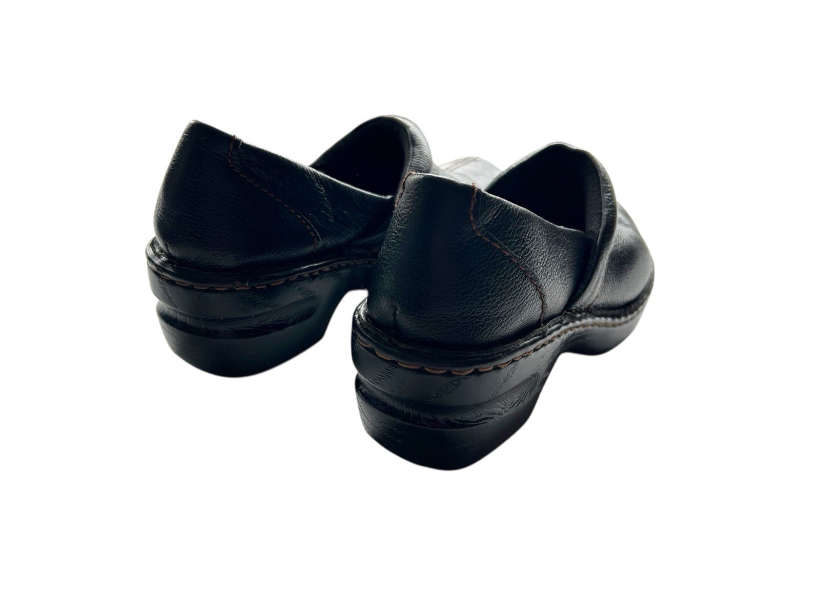 7.5 Thom McAnn Womens Shoes Slip-On Black Chunky CLOGS Grunge Slides Fall Winter