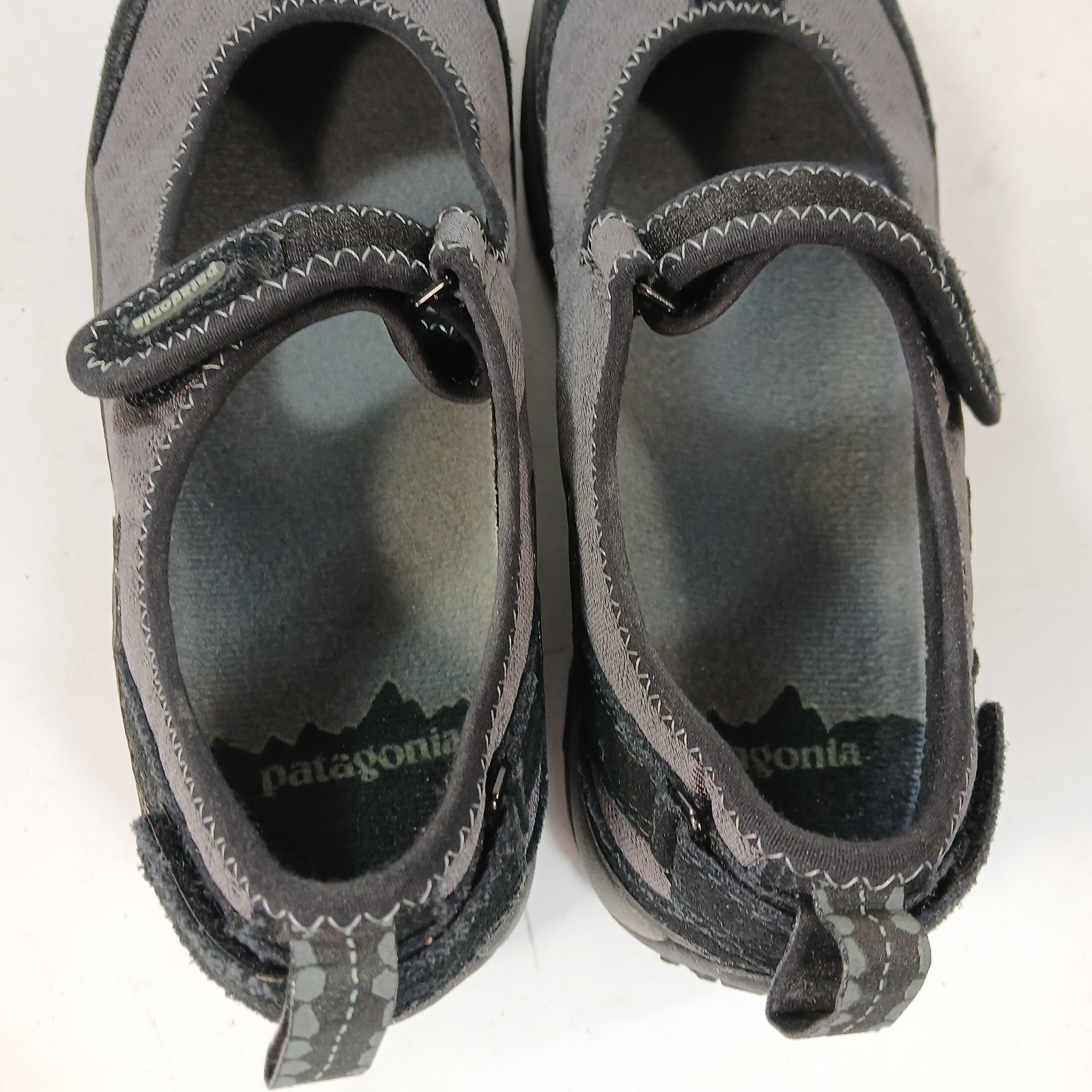 Patagonia Womens Size 8 Kenosha Black Performance Mary Jane Suede Flats Shoes