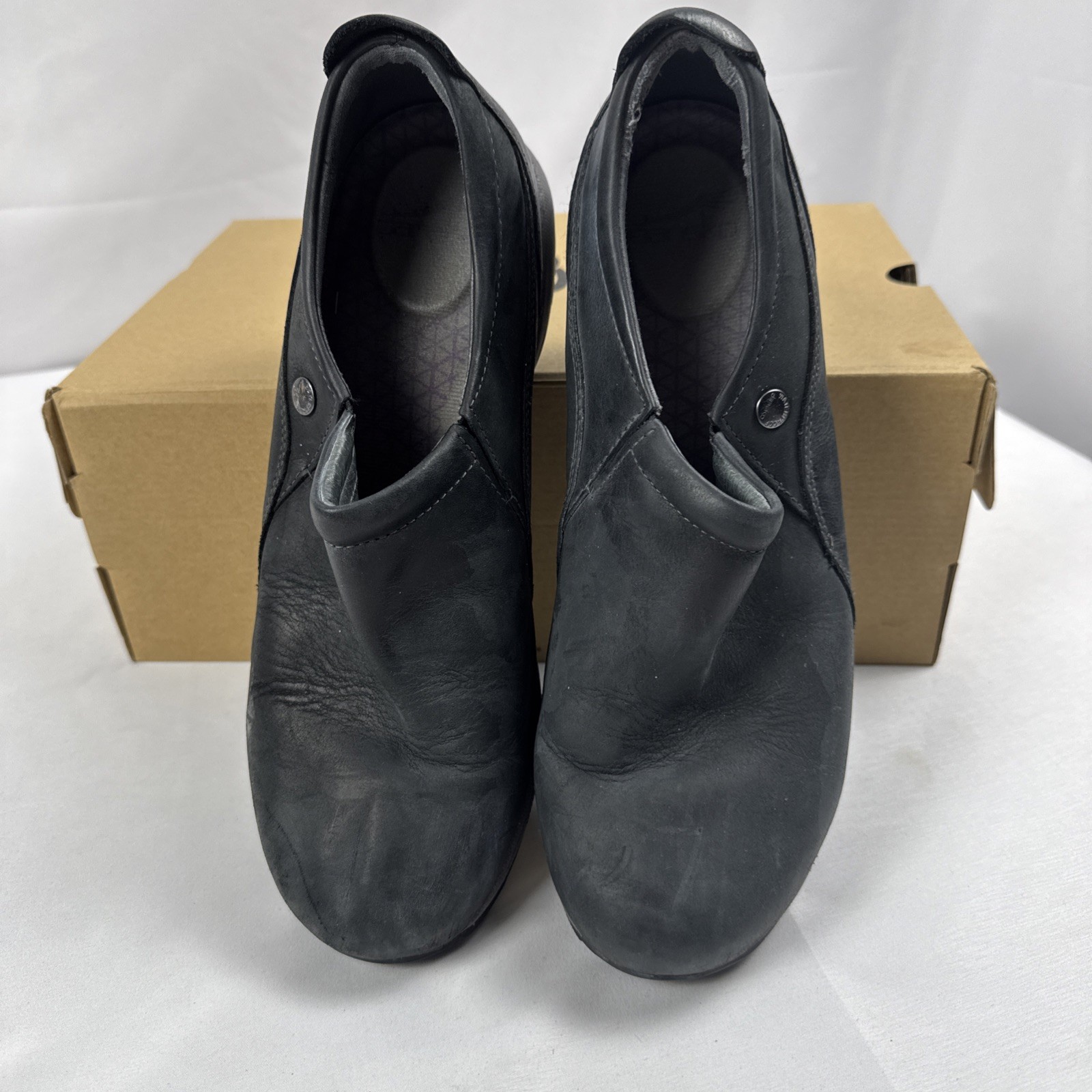 Dansko Patti Women’s EU 41 Nubuck Waterproof Shoes Slip On Black Vibram