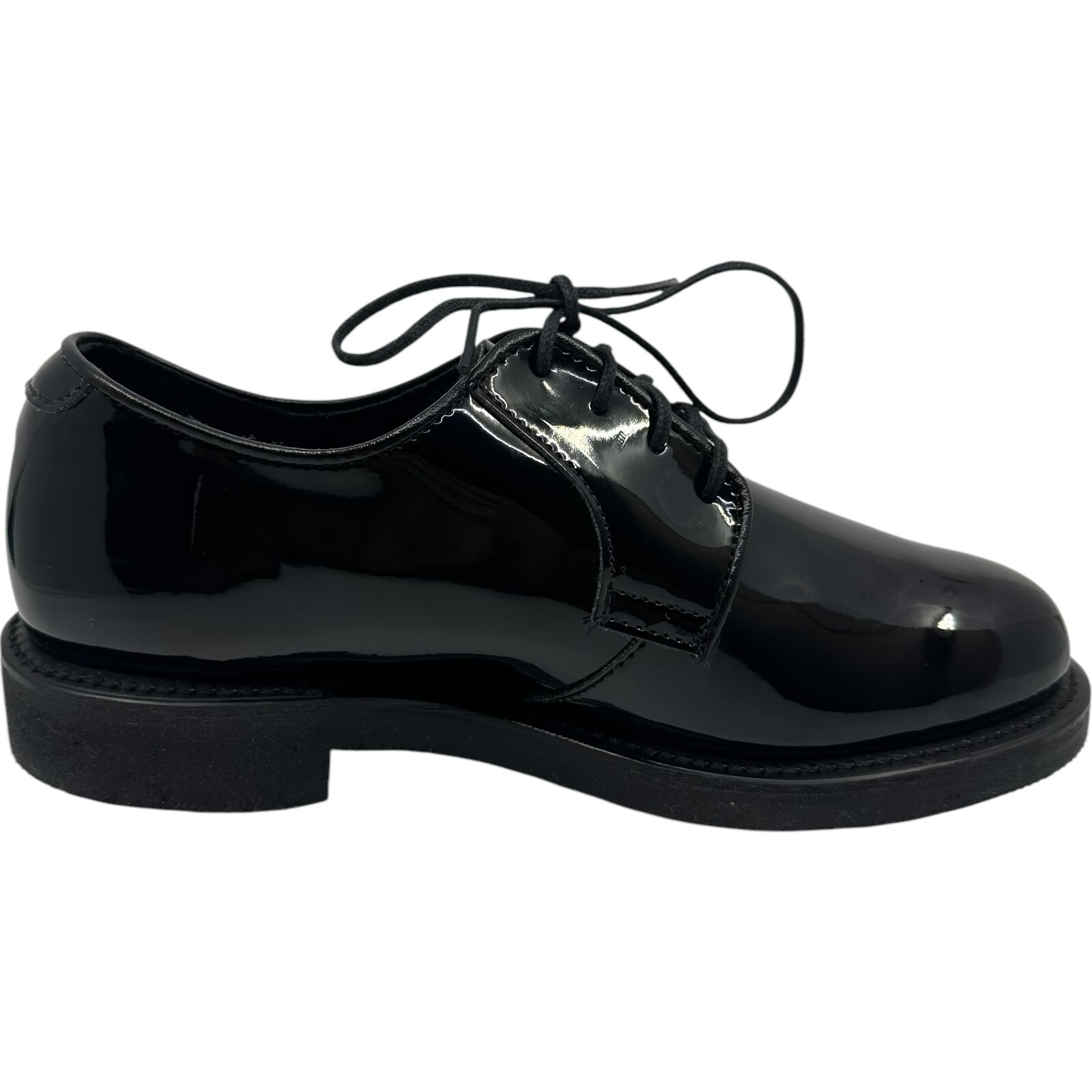 Thorogood Women Poromeric Uniform Oxford Dress Shoes Black Gloss Sz 9M 531-6103