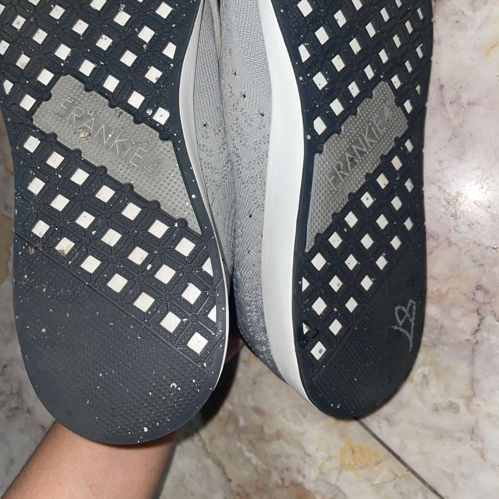 Frankie4 Women 10 Gray Lace Up Comfort Casual Sneaker Walking Vacay Shoe