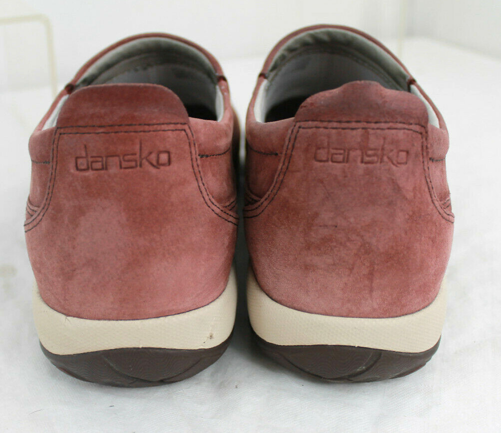 Dansko Womens Patti Clogs Slip on Shoes Mahogany Nubuck Leather Euro 40 9.5-10