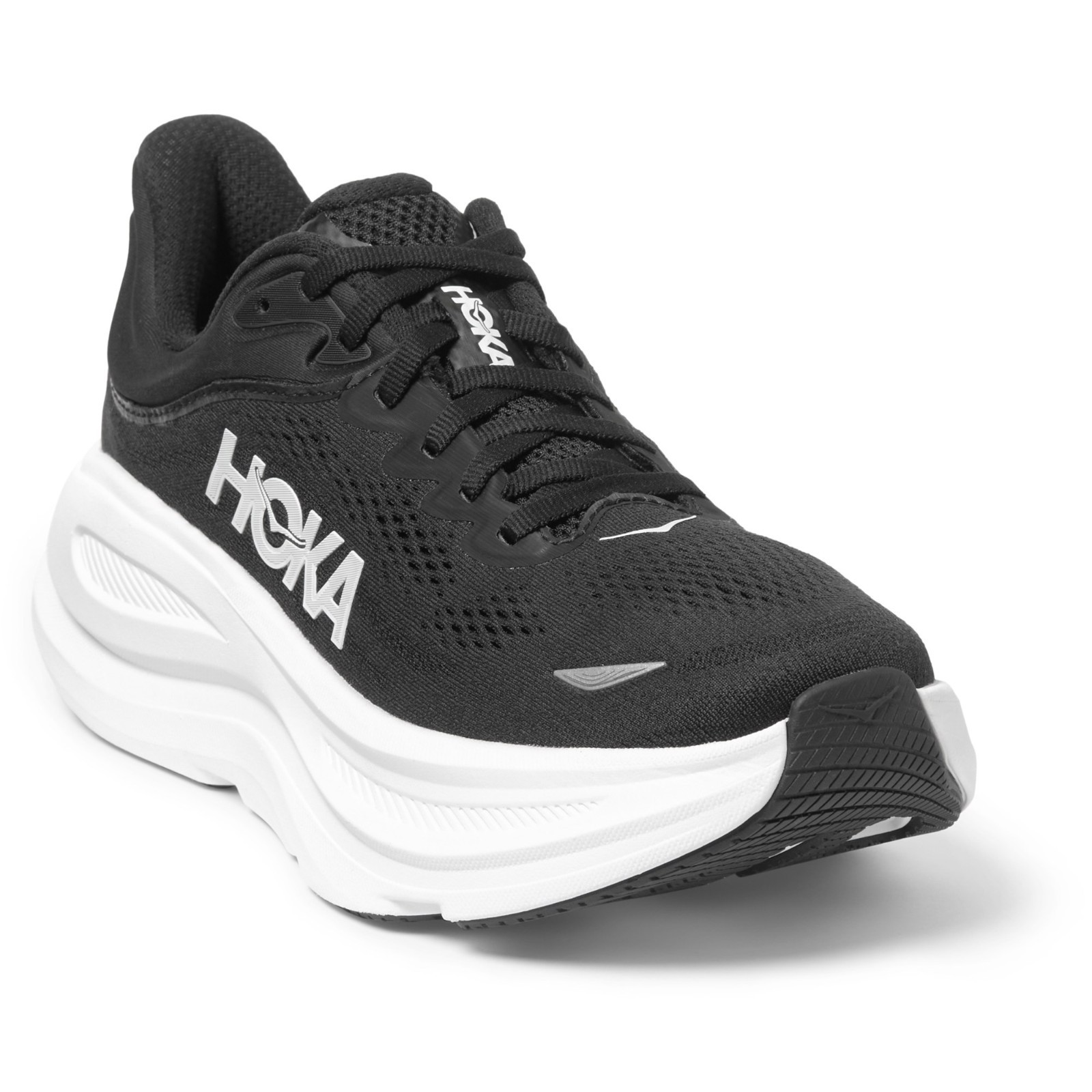 HOKA Bondi 9 Road-Running Shoes – Women’s-Black/White