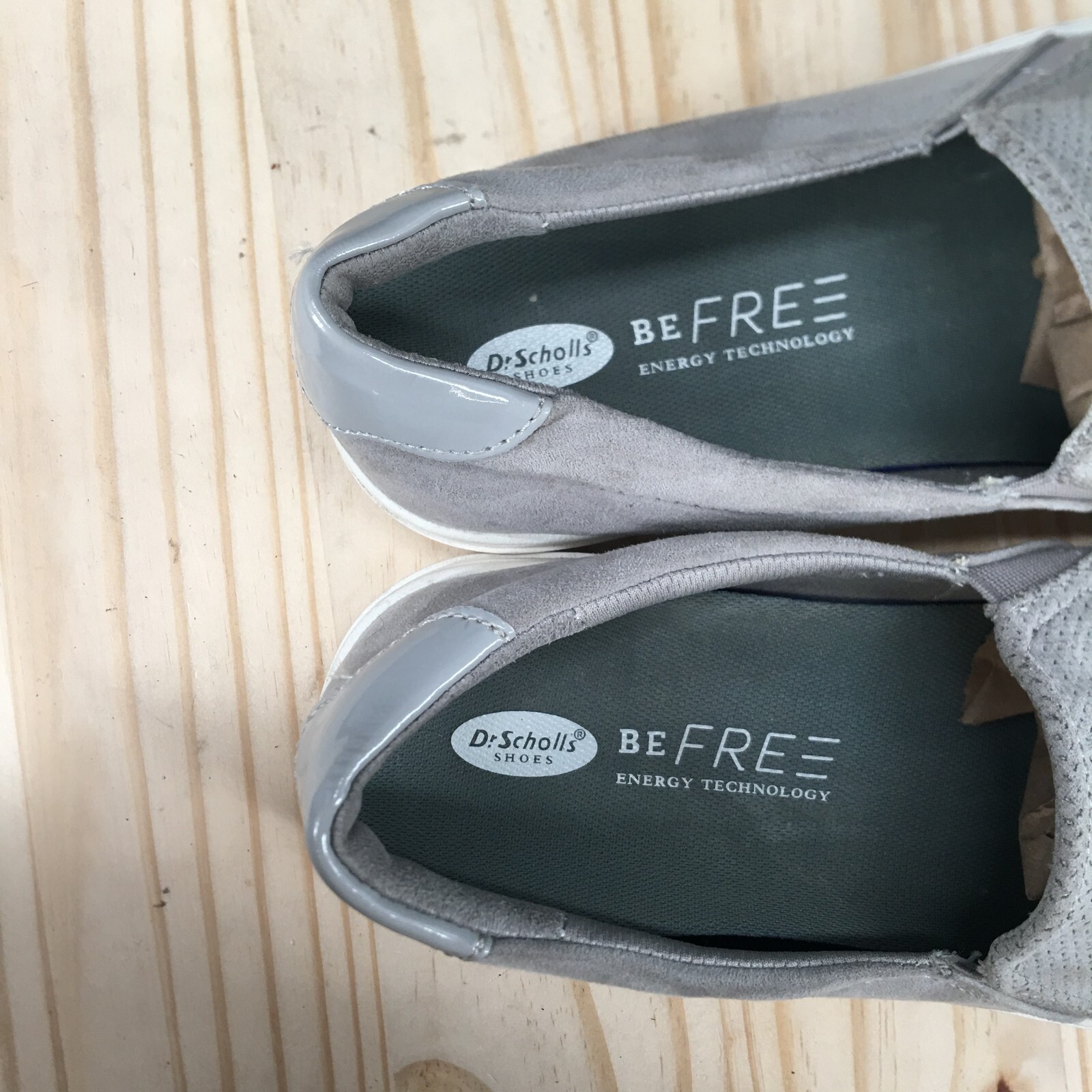 Dr Scholls Shoes Womens 7.5 W Nova Slip On Sneakers Gray Comfort Round Toe Low
