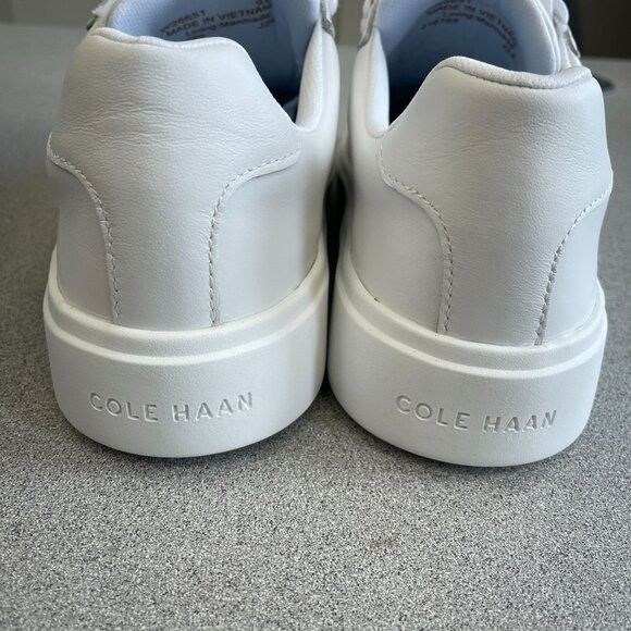 NEW Cole Haan Women’s 9B Grand Crosscourt II Sneakers White Leather Casual Shoes