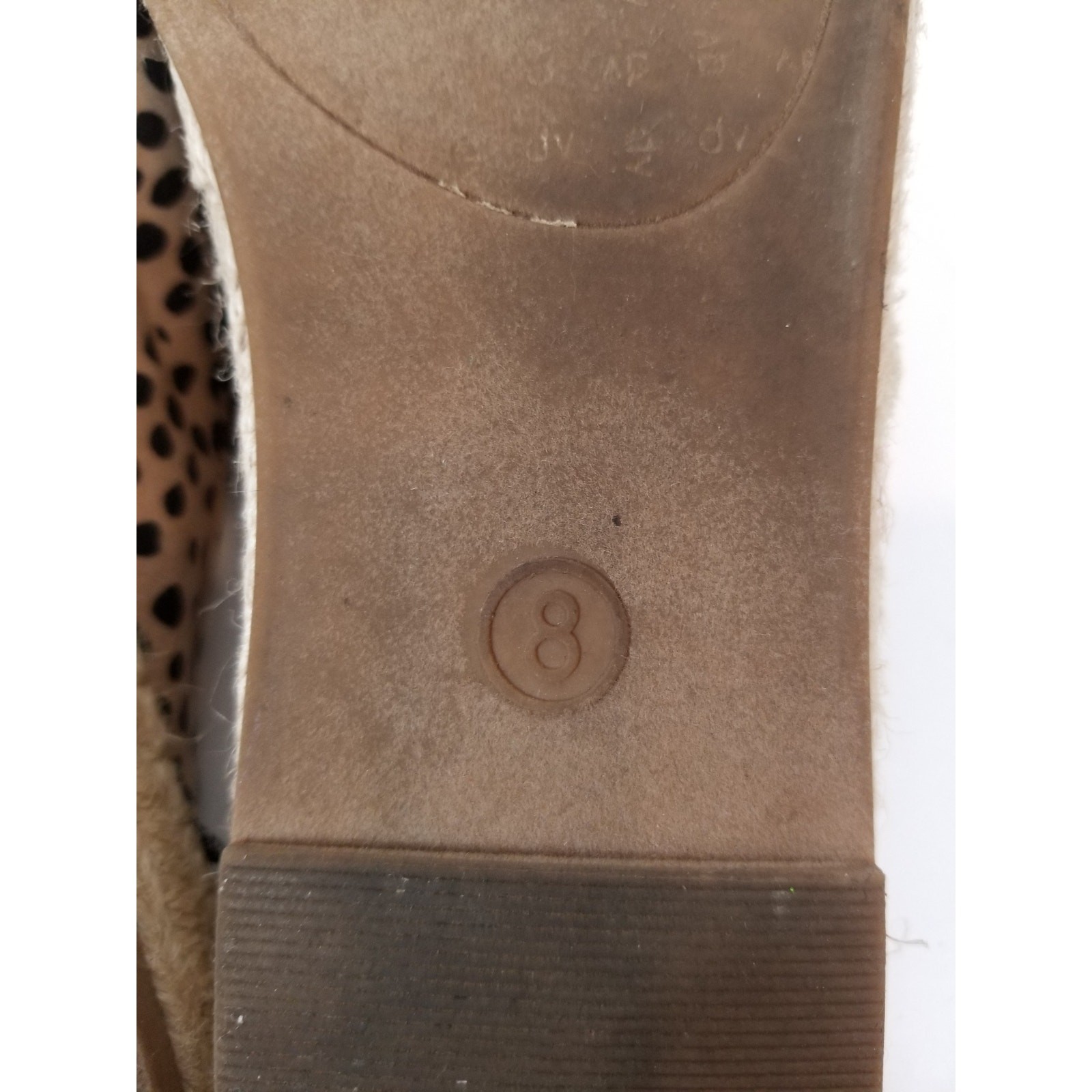 dv by Dolce Vita Women’s Animal Print Spotted Mule Espadrilles Tan Brown Size 8
