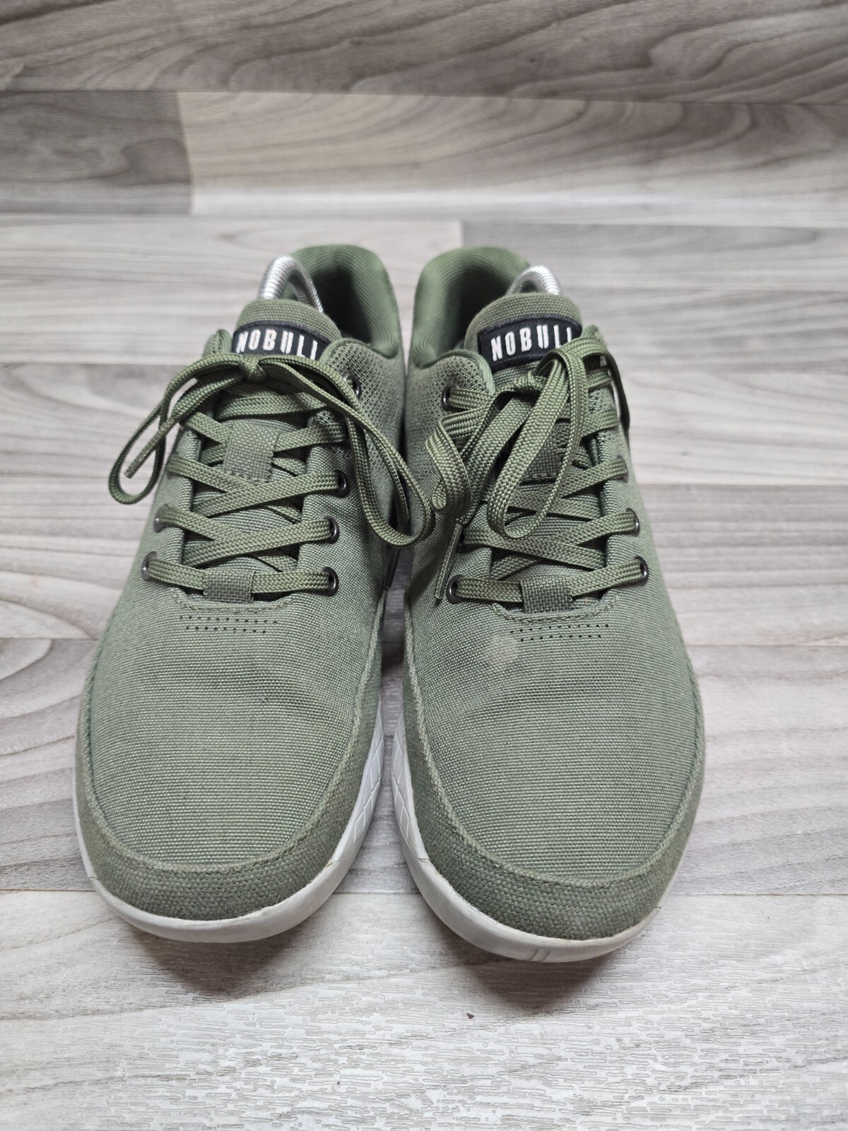 NoBull Canvas Trainer Unisex Women’s Size 11 Men’s Size 9.5 Olive Green